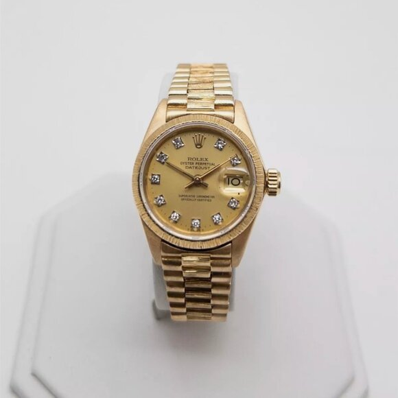 Ladies Rolex President Solid 18k Gold Watch - Picture 1 of 6